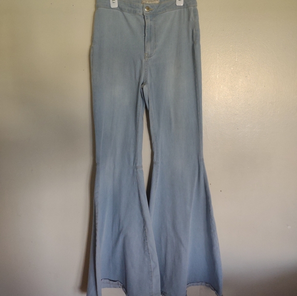 Free People Denim - Free People Boho Super Flared  Denim Jeans Size 27R